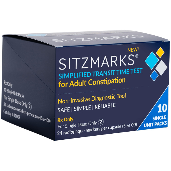 Sitzmarks® Barium Sulfate 24 Marker Capsules Radiopaque Diagnostic System for Colonic Transit Evaluation and GI Motility Testing