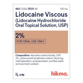 Lidocaine Hydrochloride 2% Injection Solution, 20 mg/mL, 100 mL Vial, Anesthetic Medication