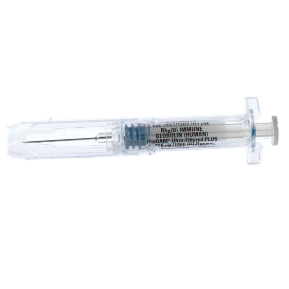 RhoGAM® Ultra-Filtered Plus Rho (D) Immune Globulin (Human) Preservative-Free 1,500 IU (300 mcg) Injection Syringes for Rh Incompatibility Prevention - Image 2