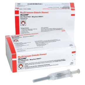 RhoGAM® Ultra-Filtered Plus Rho (D) Immune Globulin (Human) Preservative-Free 1,500 IU (300 mcg) Injection Syringes for Rh Incompatibility Prevention