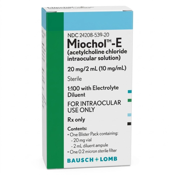 Miochol-E® Acetylcholine Chloride 1% Solution, 10 mg/mL, 2 mL Intraocular Ophthalmic Medication