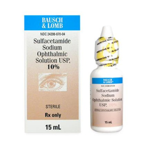 Sulfacetamide Sodium 10% Ophthalmic Drops 15 mL