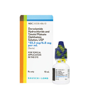 Dorzolamide HCl / Timolol Maleate 2% - 0.5% Solution 10 mL