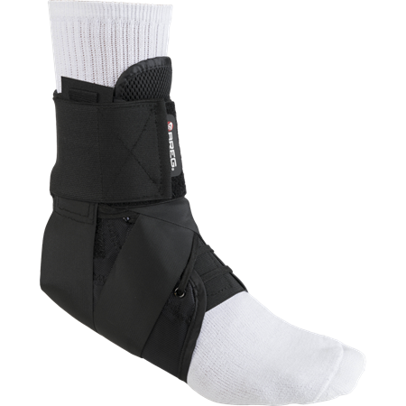 Breg Wraptor Ankle Stabilizer Brace with Standard and Speed Laces for Ankle Support and Injury Recovery