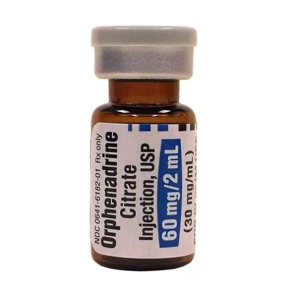 Orphenadrine Citrate 30 mg/mL Injection 2 mL Rapid-Acting Antispasmodic Solution for Relief of Acute Muscle Spasms and Pain Support
