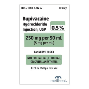 Bupivacaine HCl Injection 50 mL Multi-Dose Vial – Long-Acting Local Anesthetic for Surgical Procedures, Regional Anesthesia, and Pain Management