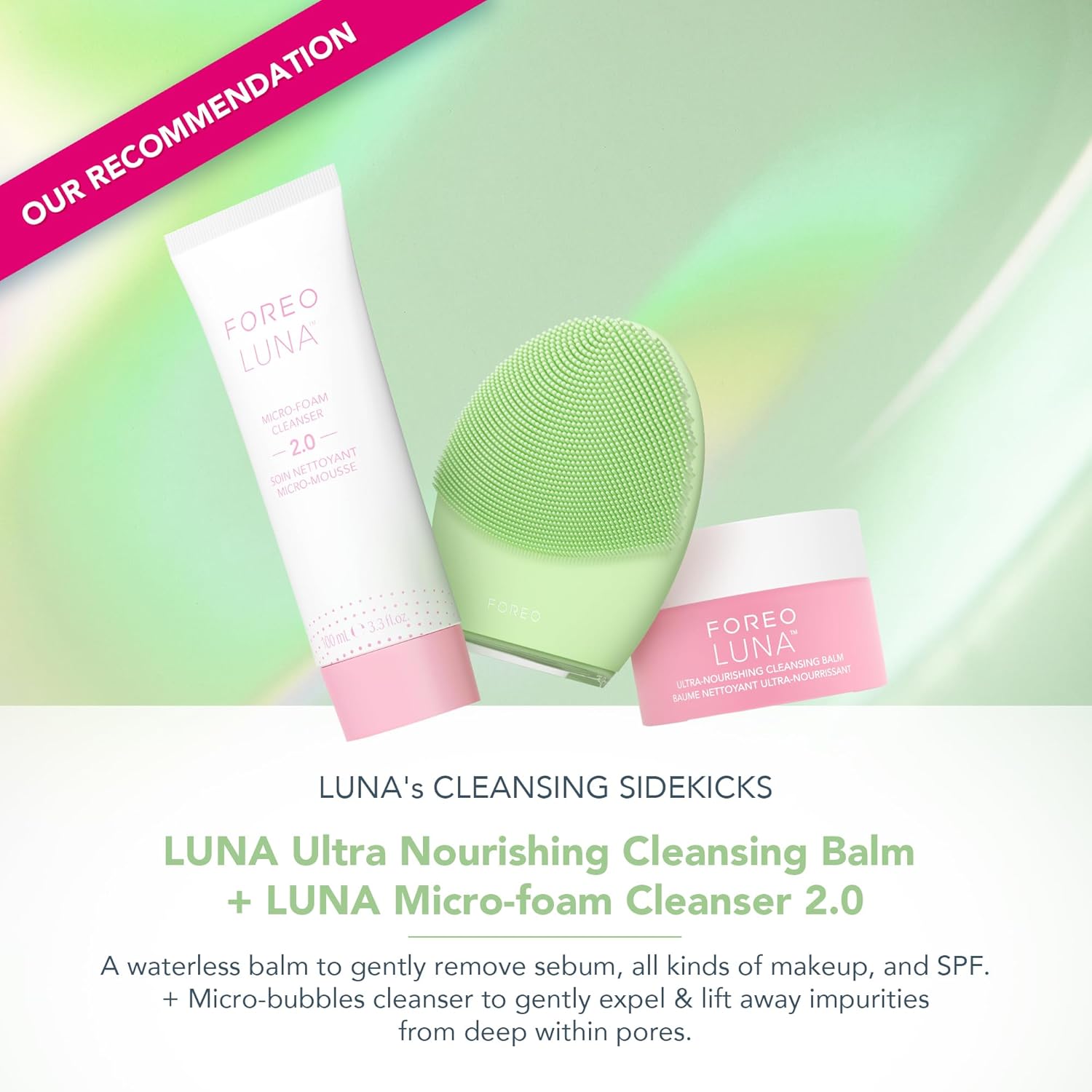 Facial Cleansing Brush and Massage Device LUNA 4 Combination Skin