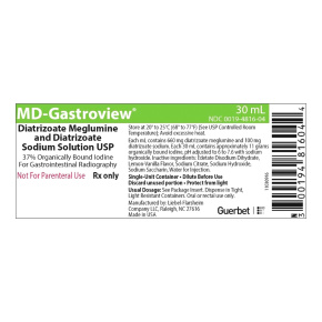 MD-Gastroview® Diatrizoate Meglumine / Diatrizoate Sodium 66% - 10% Solution 30 mL