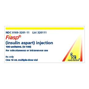 Fiasp® Insulin Aspart 100 U / mL Injection 10 mL